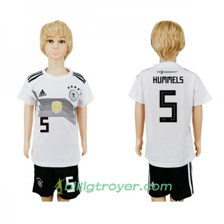 Billige Fotballdrakter Tyskland Hummels 5 Barn VM 2018 Hjemmedraktsett